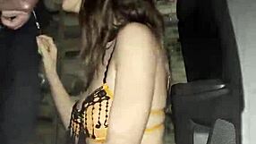 Risky sex in the hotel parking lot, trying not to moan too loudly where anyone could hear.