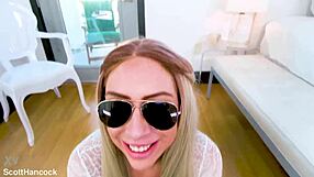 Sunny Chase Sexy Big Natural Tits Blonde No Hands Huge Cock Pov Blowjob And Cum Swallow