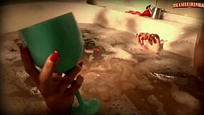 will this hot brunette deliver an intense footjob session with licking and orgasmic masturbation