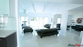 Horny Pregnant Stepmom Tricked into Blowjob by Step Son