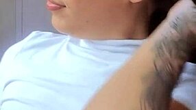 Hot Brazilian brunette with natural breasts asks you to cum for her now