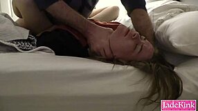 i'm a submissive slut getting hardcore fucked with rough backhand face slapping by my dominant friend