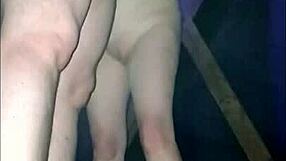 In this scene, Mistress Kantalis chains and spanks her slave Ebed in a French femdom session