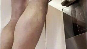 animal3078 spies on milf fingering tight pussy to orgasm in kitchen on hidden cam