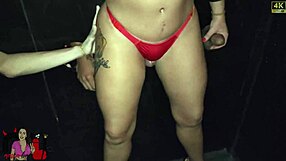 Amateur Brunette Babe With Big Ass And Hairy Pussy Gets Filled At Gloryhole!