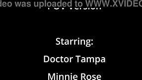 Minnie Rose's Shaved Pussy Filled With Hot Cum In Intense Pov Action!