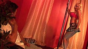 Michelle Thorne Grips Stripper Pole Fiercely as Pussy Gets Jackhammered Hard