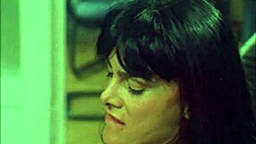 Venere Bianca acts like a total slutty brunette in lingerie, riding big cock in cowgirl creampie action