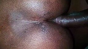Sexy Horny Black Babe Fucked Closeup by Big Black Monster Cock in Wet Shaved Pussy Action