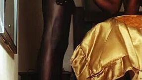 Why is this big ass milf twerking and deepthroating her step son's huge black cock in the bathroom?