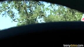 Skinny blonde teen 18+ squirts on face after fingering shaved tight pussy and fucking fat monster cock.