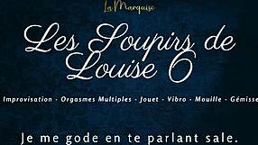 Hey, isn't it wild how Louise hits those intense peaks in this French audio solo session?