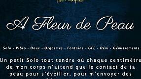 A Fleur De Peau - French Dirty Talk Solo Female With Intense Expressions And Teasing Gestures