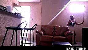 The Brazilian maid starts cleaning the house but ends up bending over for ass licking and homemade sex with the cute homeowner.