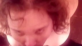 i gave stacy a pov blowjob then doggystyle and missionary before cumming all over her face in the living room