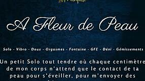 A Fleur De Peau - French Dirty Talk Solo Female With Intense Expressions And Teasing Gestures