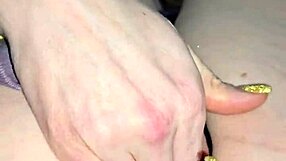 wife squirts all over dick while fisting and fucking