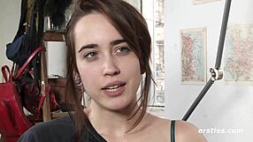 Effie rubs her hairy pussy until she reaches a wild orgasm!