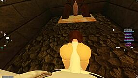 Intense Roblox Porn with Anal Assfucking Blowjob Deepthroat and Wet Tits Shaking