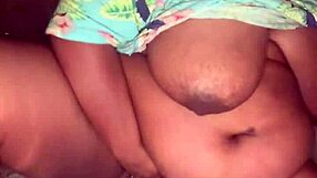 pregnant ebony bbw wife spreads big ass for solo fingering in juicy pussy and tight virgin asshole.