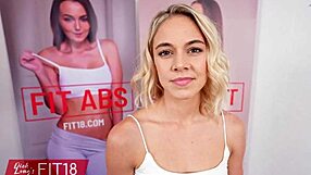 Fit18 Details Kelsey Kane At 59kg In POV Casting As Ripped Blonde Power Lifter
