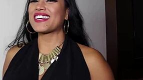 Maxine X boldly gives rimjobs blowjobs to monster cock