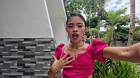 this old 58-year-old guy takes my tight 18+ asian pussy from behind in pov style, pounding rough in the bedroom