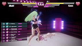 Hey, check out this wild lesbian battle with anal assfucking and fingering in round 6