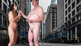 Preview of New York Temptation with Agarabas and Olpr in Outdoor Shaved Pussy Lick