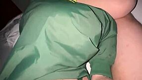 flashing tits at bar leads to outdoor cumshot slurp from big cock