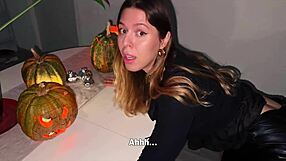 i feel that intense squirt building on halloween night with my big cock deep inside