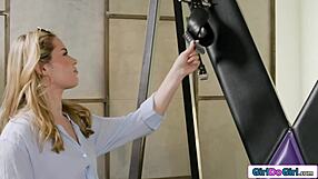 that massage parlor promises relaxation but delivers intense lesbian domination with fisting