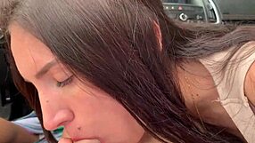 Slut Gets Pounded Hard in Public Convertible Ride