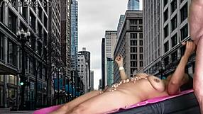 Preview of New York Temptation with Agarabas and Olpr in Outdoor Shaved Pussy Lick