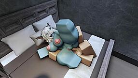 Oh man, having rough roblox sex with this hot demon in cowgirl and doggystyle positions