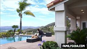 Stepdaughter begs for concert tickets leading to hardcore taboo fucking with uncle in intense domination.