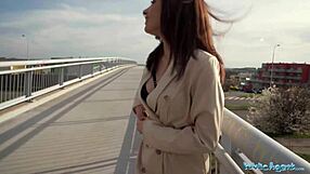 Public Agent Fucks Sexy Brunette!