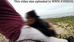 I can't believe we had anal at the beach with those sneaky voyeurs watching my big ass get creampied