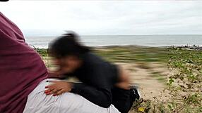 I can't believe we had anal at the beach with those sneaky voyeurs watching my big ass get creampied