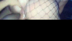 hinting at a wild fishnet session ending in massive facial delight