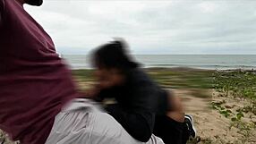 I can't believe we had anal at the beach with those sneaky voyeurs watching my big ass get creampied