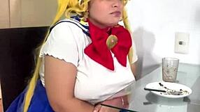 Chubby sailor moon ripping out nasty farts!