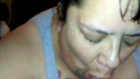 so my wifey was just casually giving that blowjob on my cock, her bbw body all into the fat sucking action as we relaxed