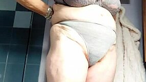 Emotional Rush As Granny Inserts Cucumber Into Hairy Pussy