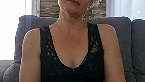 Subtle Lingerie Tease from Mature Milf in Panties Hints at Her Sexy Amateur Ass and Slut Vibes