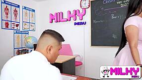 Colombian Milf Teacher Bent Over in Steamy Classroom Encounter