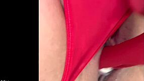 i enjoy showing a closeup view of my creamy intimate area in lingerie during solo play