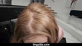 Stepsister Lets Stepbro Finger and Fuck Her Tight Ass in Wild Teen Orgy!