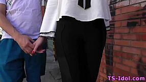 i love when tgirl babe shoots her load