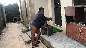 Curvy fat babe gets oiled up for intense outdoor sex that goes totally wrong